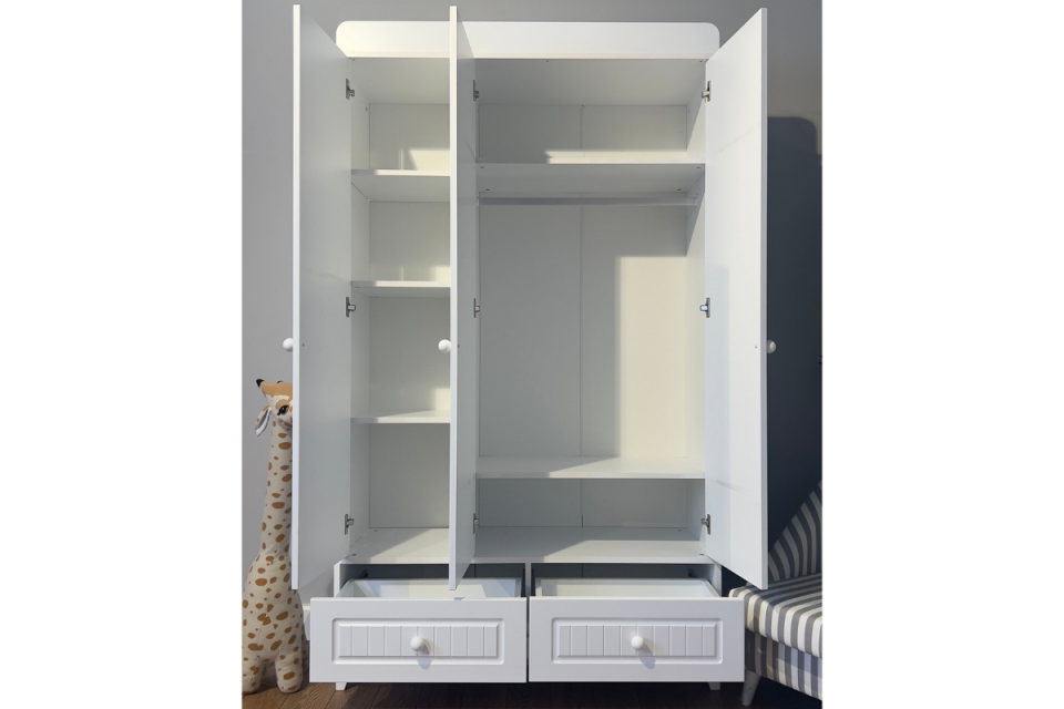 Aqua Beyaz-Beyaz 3kp Çocuk Odası