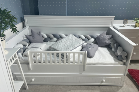 Aqua Beyaz-Beyaz Montessori Karyola