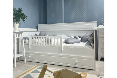 Aqua Beyaz-Beyaz Montessori Karyola