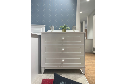 Aqua Beyaz-Beyaz Şifonyer