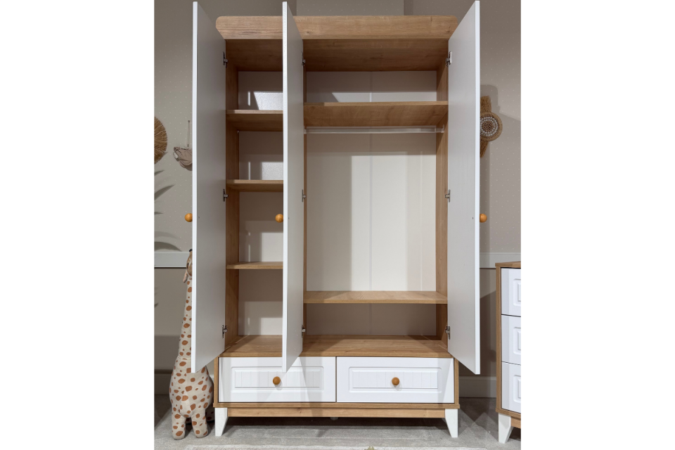 Aqua Meşe-Beyaz 3kp Çocuk Odası