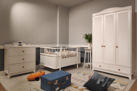 Star Loft Beyaz Çocuk Odası