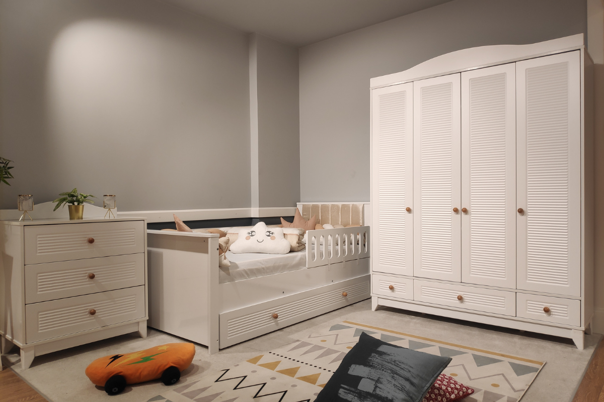 Loft Beyaz 4kp Çocuk Odası