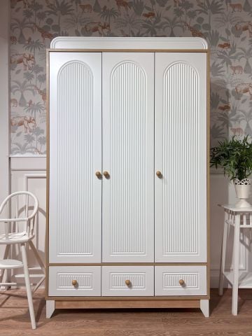 Dolce Meşe-Beyaz Daybed 3kp 3çk Çocuk Odası