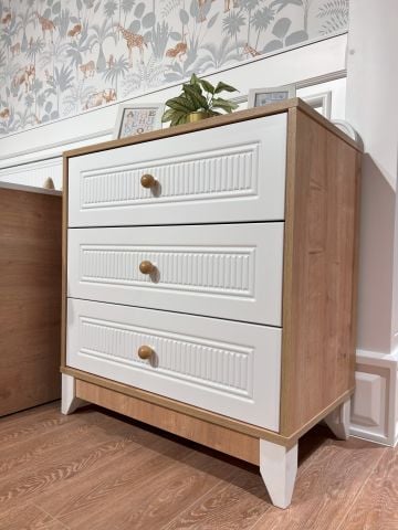 Dolce Meşe-Beyaz Daybed 3kp 3çk Çocuk Odası