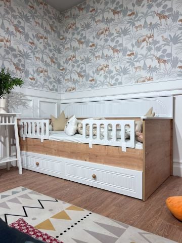 Dolce Meşe-Beyaz Daybed 3kp 6çk Çocuk Odası