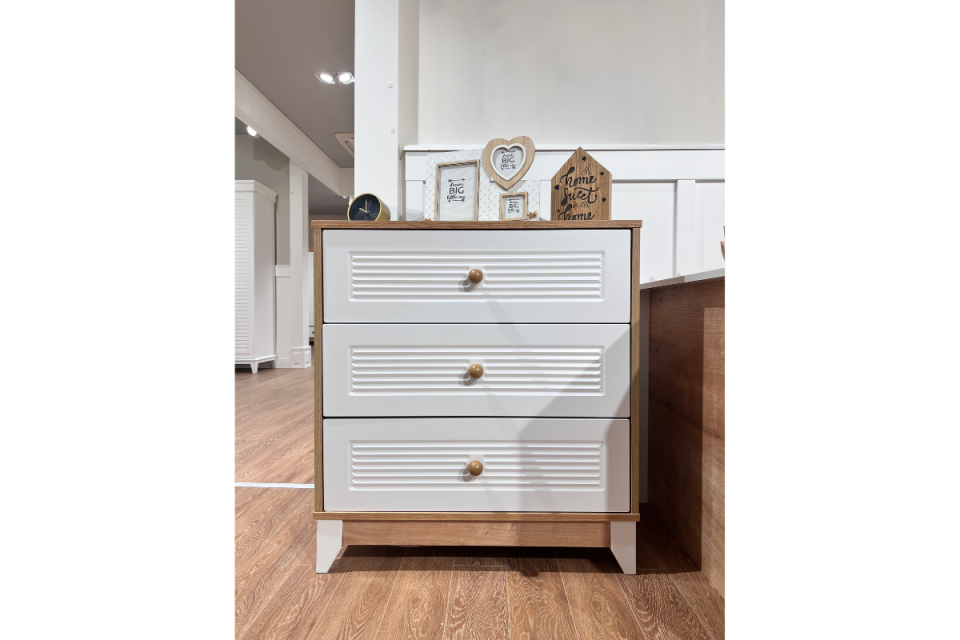 Loft Meşe-Beyaz Şifonyer