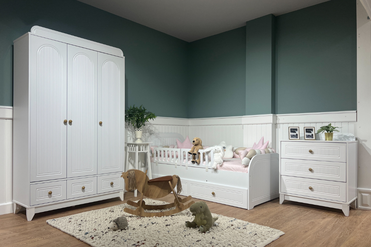 Dolce Beyaz Karyola 3kp 3çk Çocuk Odası