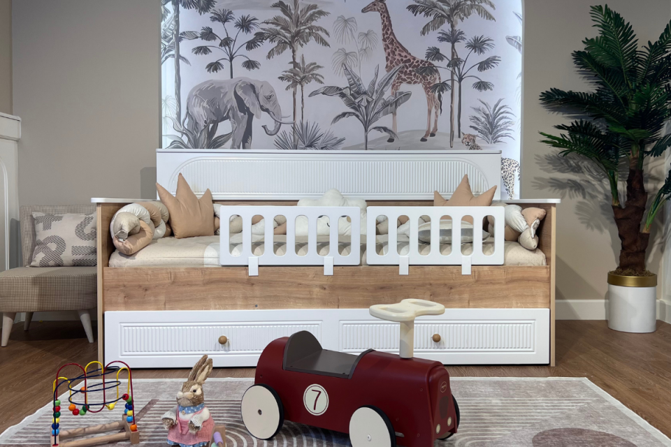 Dolce Meşe-Beyaz Daybed 4kp 6çk Çocuk Odası