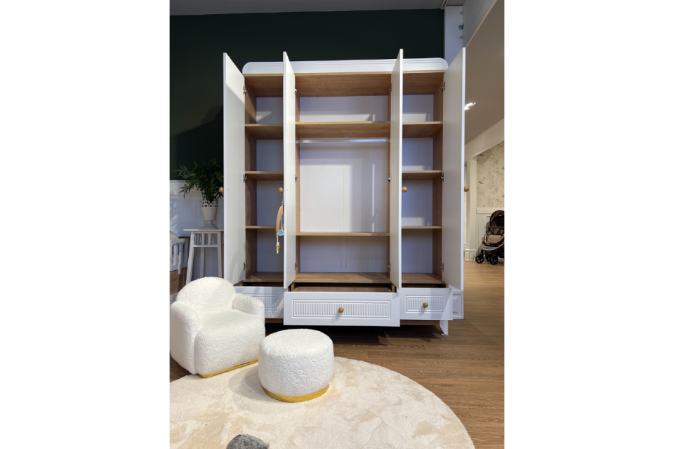 Dolce Meşe-Beyaz Daybed 4kp 6çk Çocuk Odası