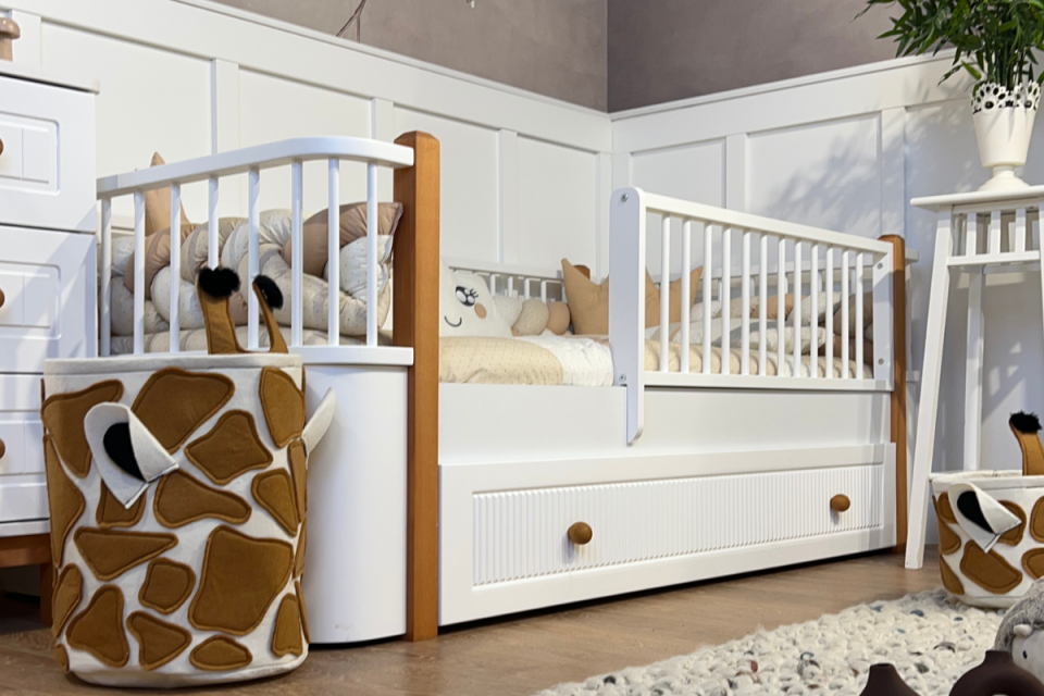 Monaco Meşe Yavrulu Karyola