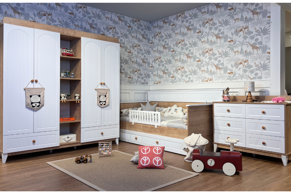 Velora Meşe-Beyaz Çocuk Odası