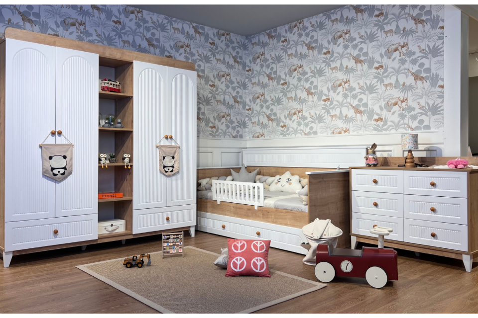 Velora Meşe-Beyaz Çocuk Odası