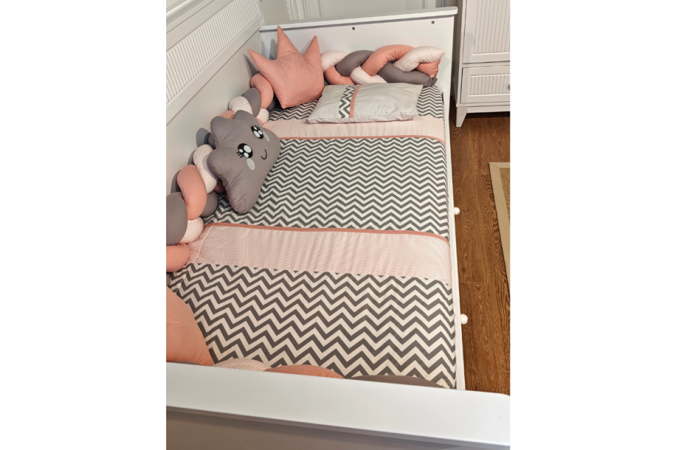 502 Yavruağzı Uyku Seti 90*190 Örgülü