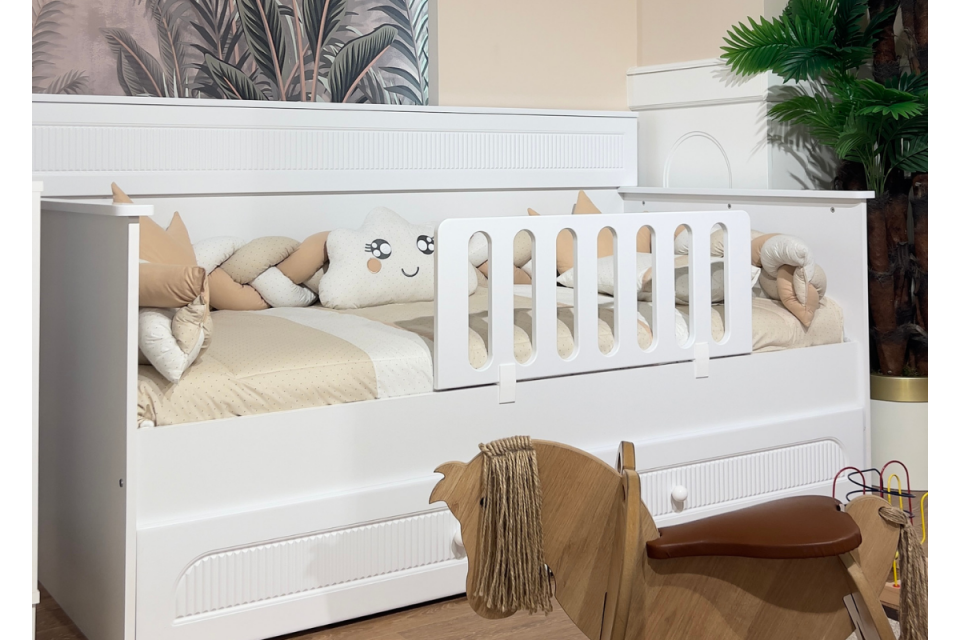 Milo Beyaz-Beyaz 90*190 Montessori Karyola