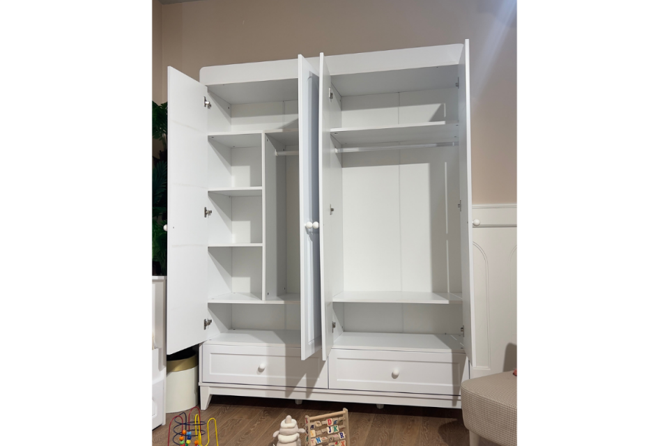 Milo Beyaz-Beyaz 4kp Dolap