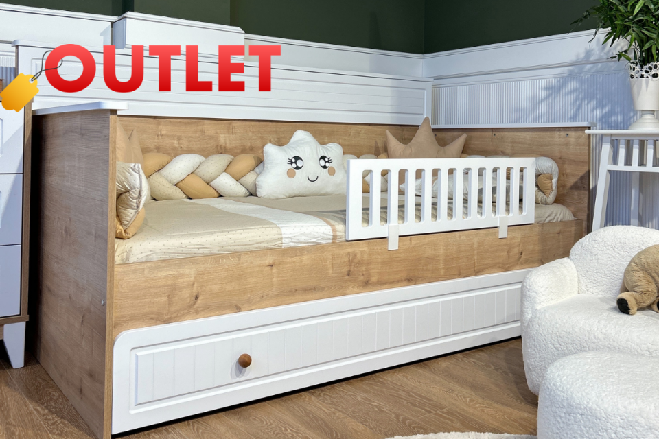 Outlet Fırsatı - Aqua Meşe-Beyaz 3kp Çocuk Odası