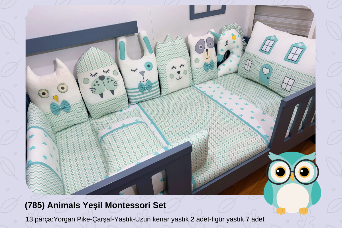 785 Animals Yeşil Montessori Set