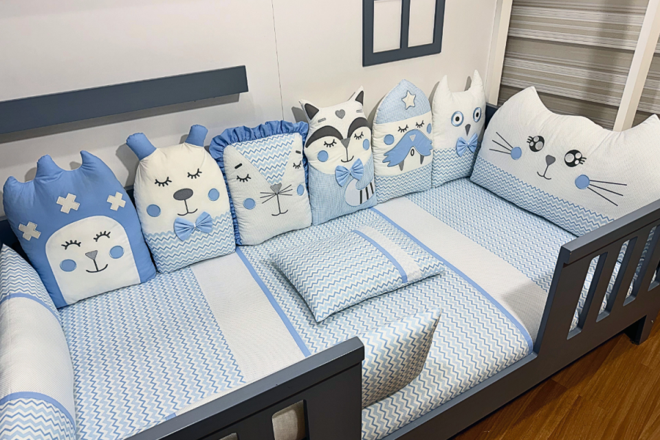 820 Animals Baykuş mavi Montessori Set