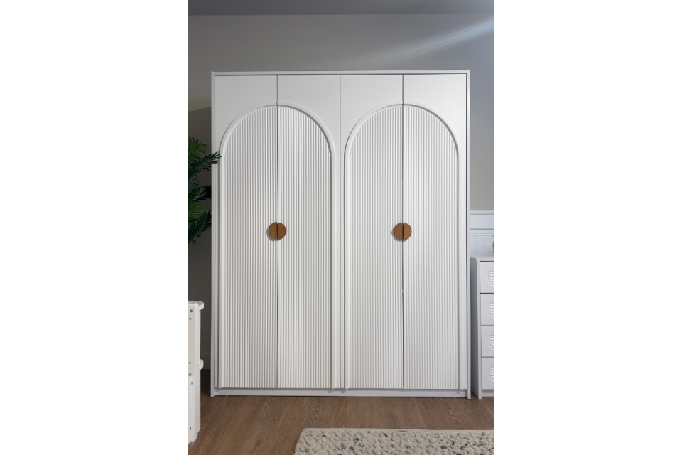 Stella Beyaz 4kp Dolap