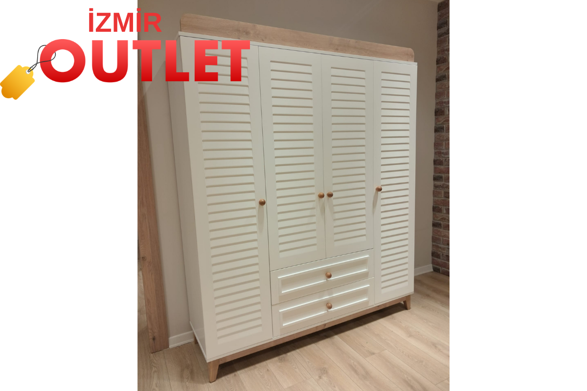 Outlet Fırsatı - Juno 4kp Dolap