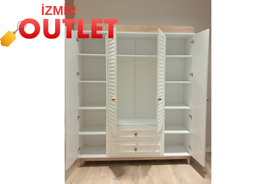 Outlet Fırsatı - Juno 4kp Dolap