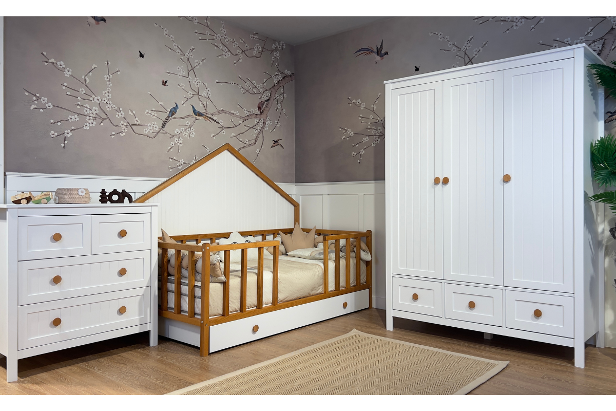 Luna Meşe Montessori Gabba Meşe 3kp Çocuk Odası