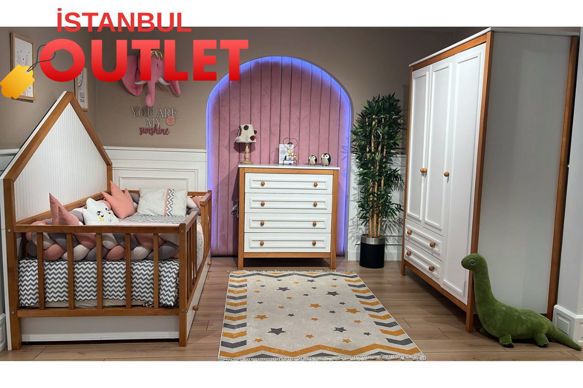 Outlet Fırsatı - Luna Meşe Montessori Çocuk Odası