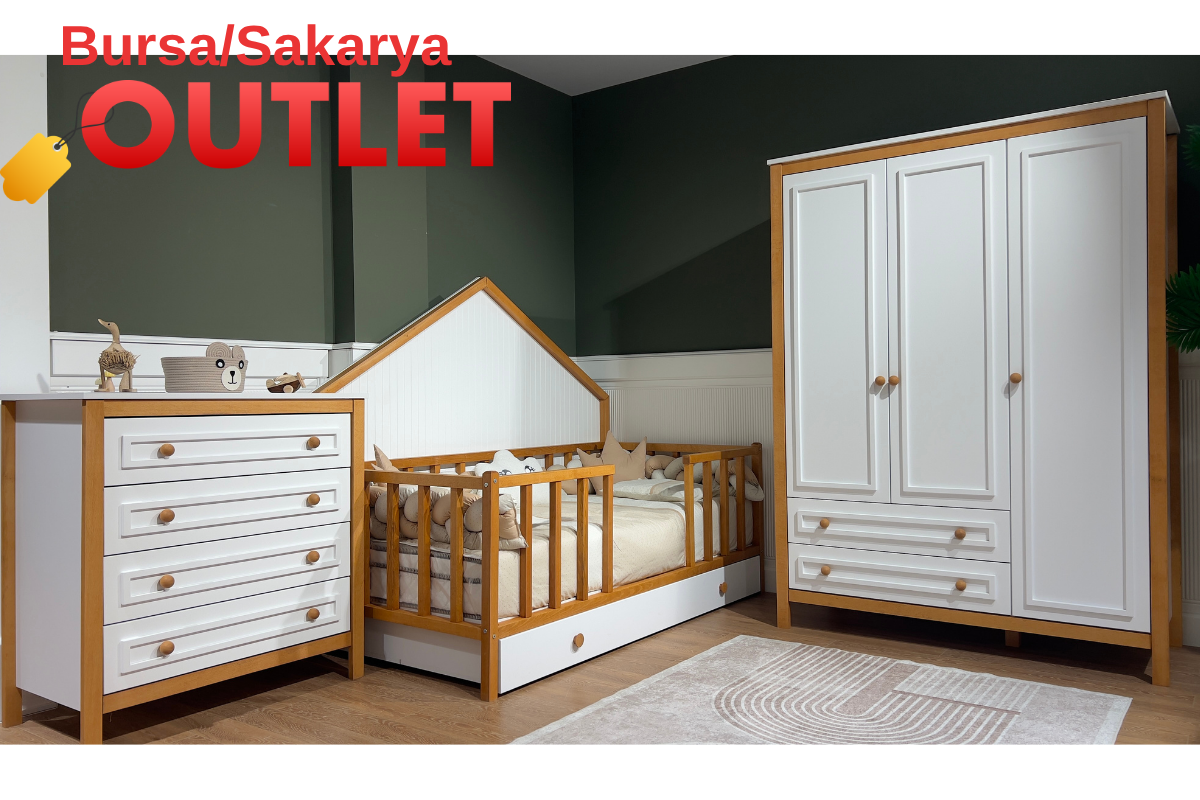 Outlet Fırsatı - Luna Meşe Montessori Çocuk Odası