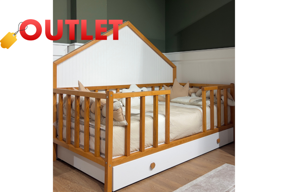 Outlet Fırsatı - Luna Meşe Montessori Çocuk Odası
